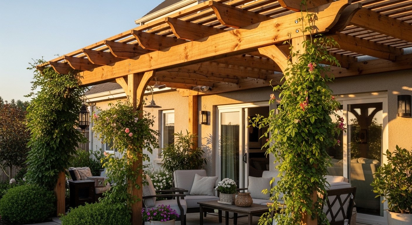 15 Easy Attached Pergola Ideas Aesthetic You Will Love