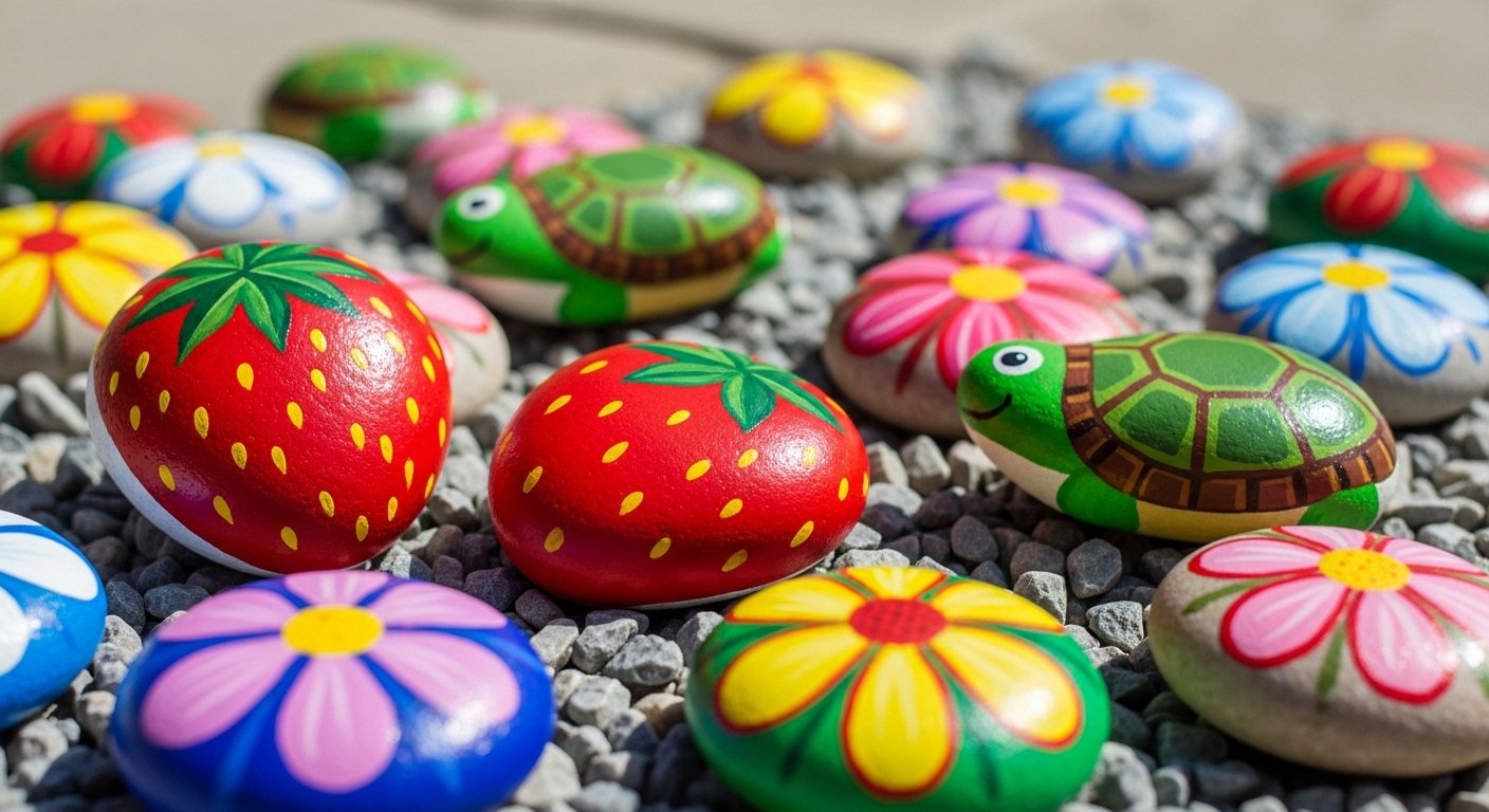 12 Cool Garden Rock Painting Ideas Easy on a Budget