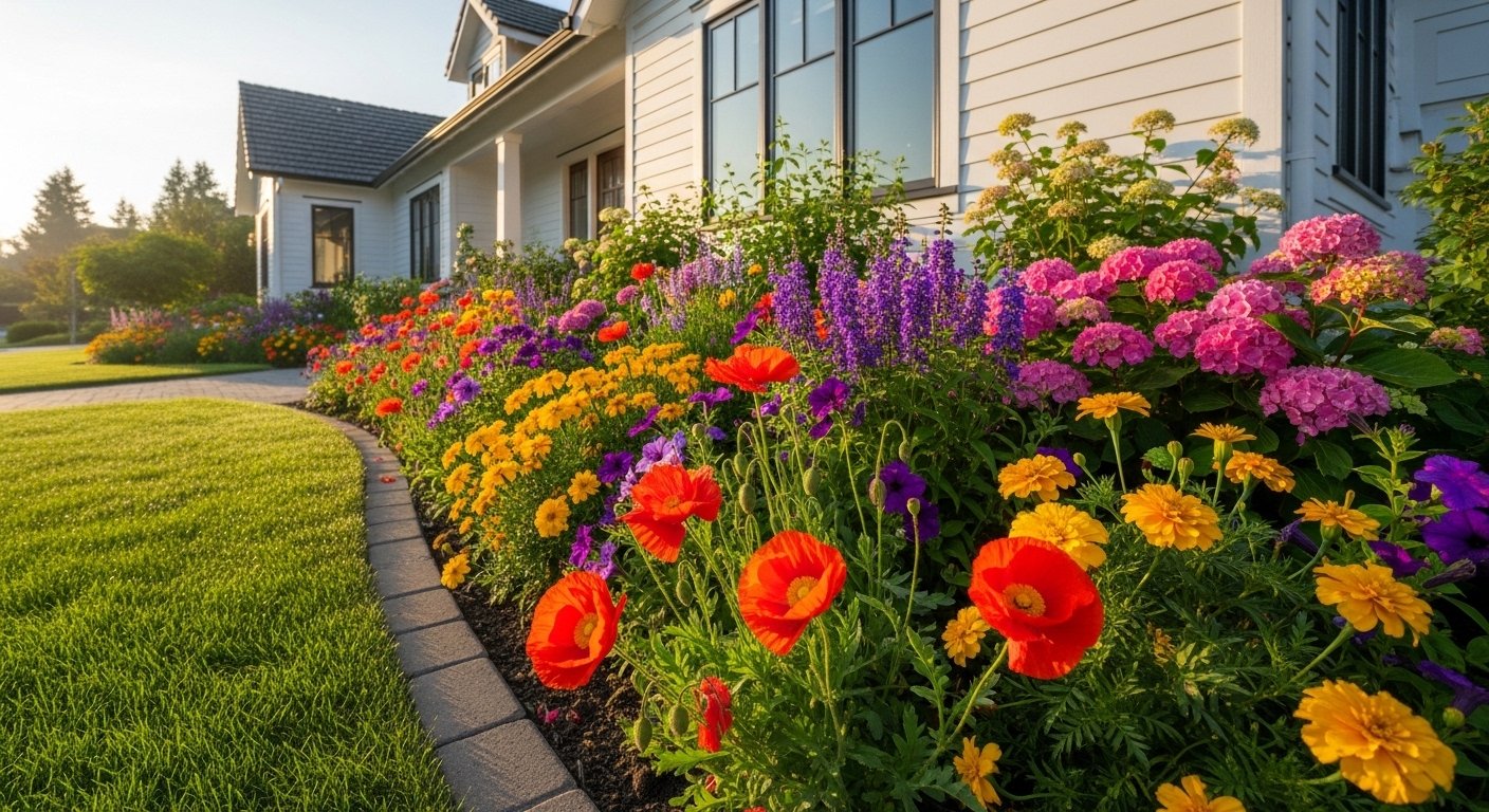 25 Fun Flower Bed Front Of House Aesthetic You Need to See