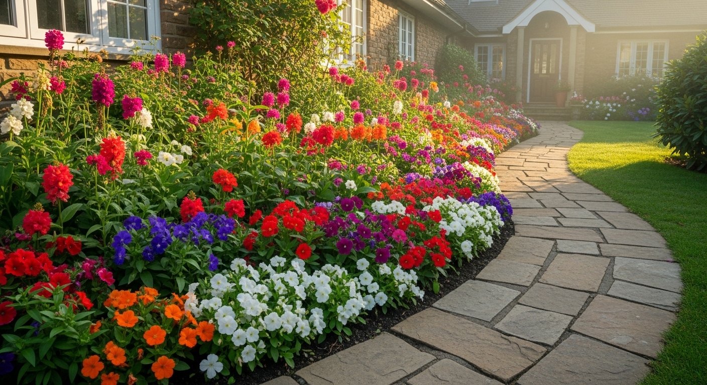 10 Fun Flower Bed Front Of House Cottage for Beginners