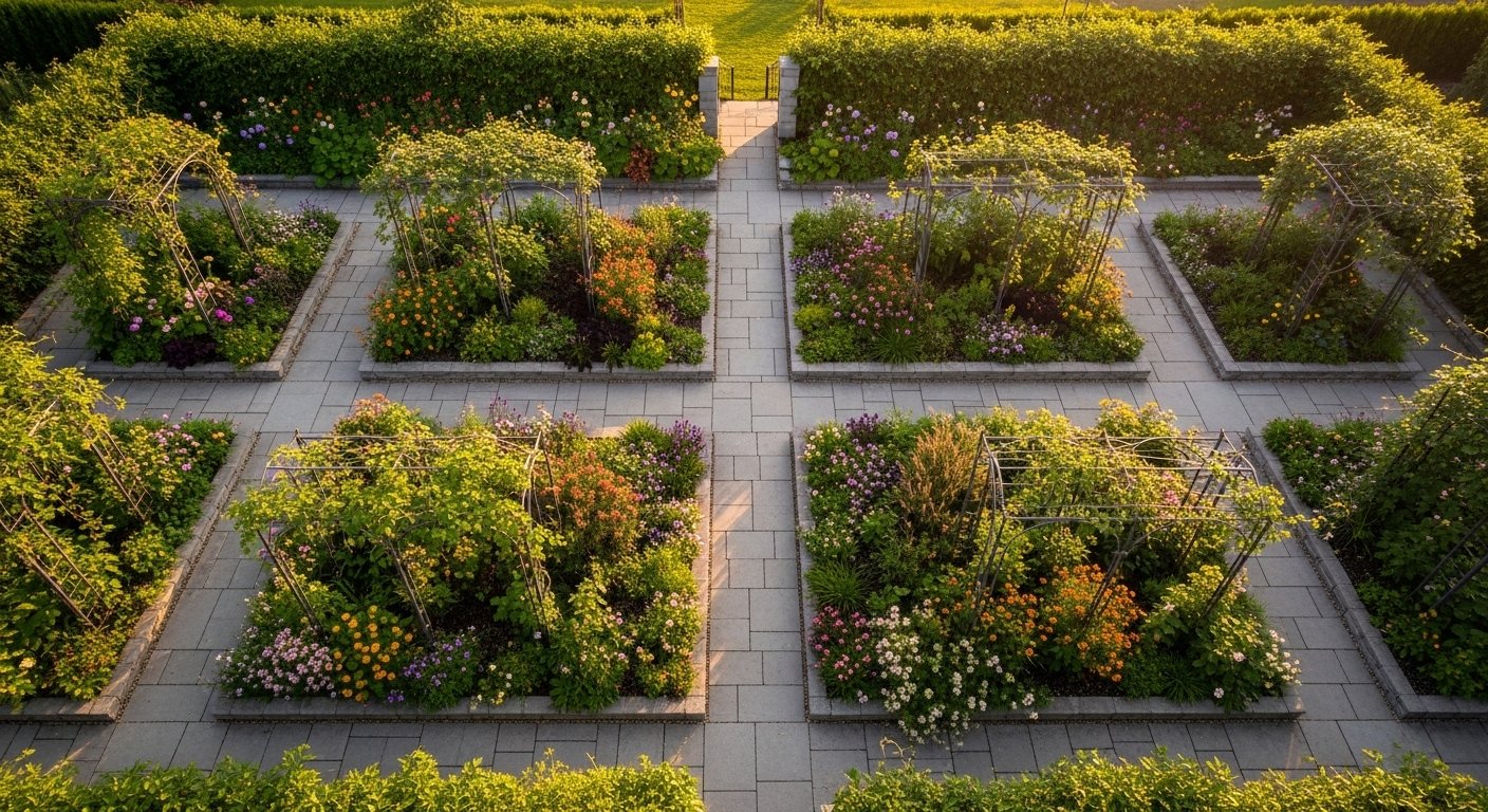 20 Easy Garden Layout Design Aesthetic for Any Home