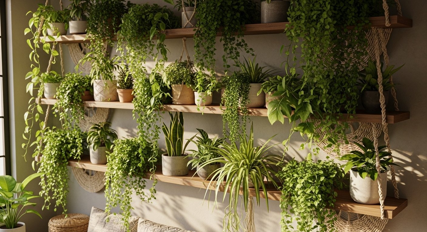 15 Best Indoor Plant Wall Ideas Boho to Try This Year